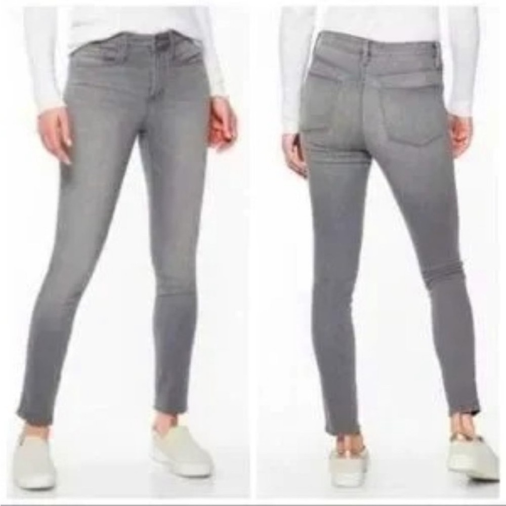Athleta Sculptek Skinny Jeans Grey Wash Size 14